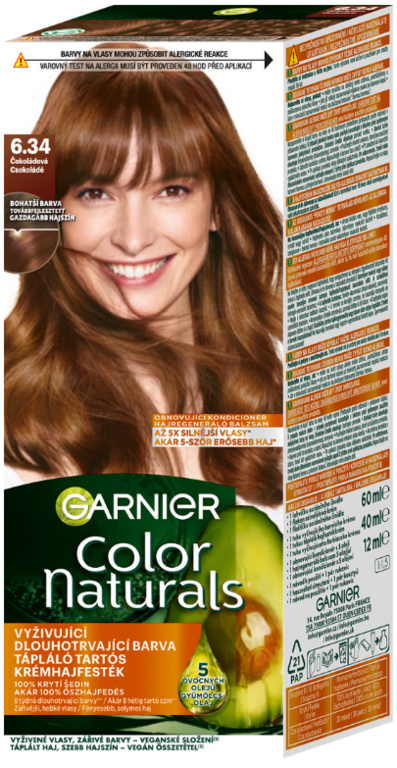 GARNIER COLOR NATURALS PERMANENTNÁ FARBA NA VLASY ČKOLÁDOVÁ  6.34