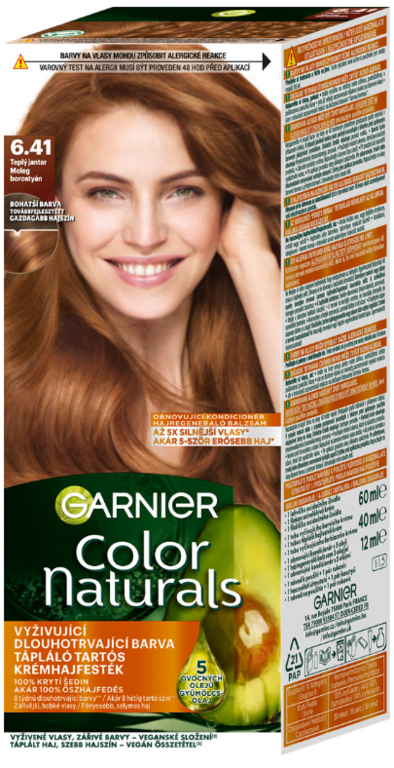 GARNIER COLOR NATURALS PERMANENTNÁ FARBA NA VLASY TEPLÁ JANTÁROVÁ 6.41