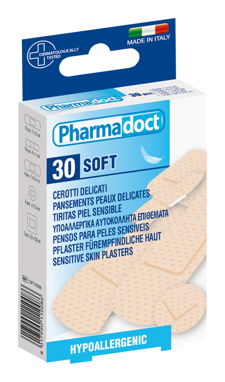 Pharmadoct Soft náplasti pre citlivú pokožku, 30 ks