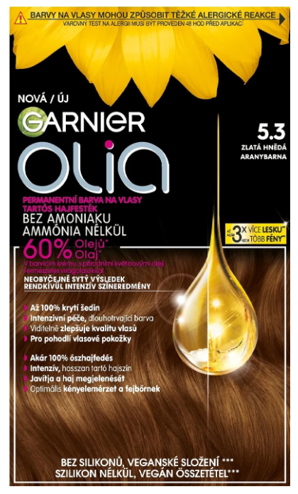 GARNIER OLIA 5.3 ZLATÁ HNEDÁ