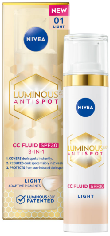 NIVEA CELLULAR LUMINOUS CC KRÉM SVETLÝ SPF 30 40ML