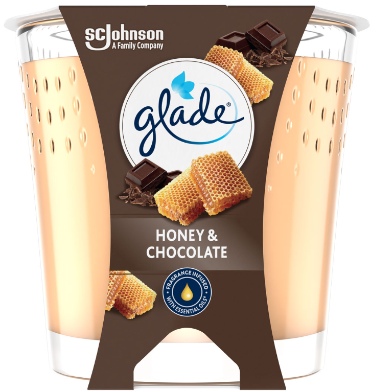 GLADE SVIEČKA HONEY CHOCOLATE 112G