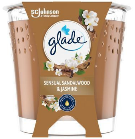 GLADE SVIEČKA SENSUAL SANDALWOOD JASMINE 112G