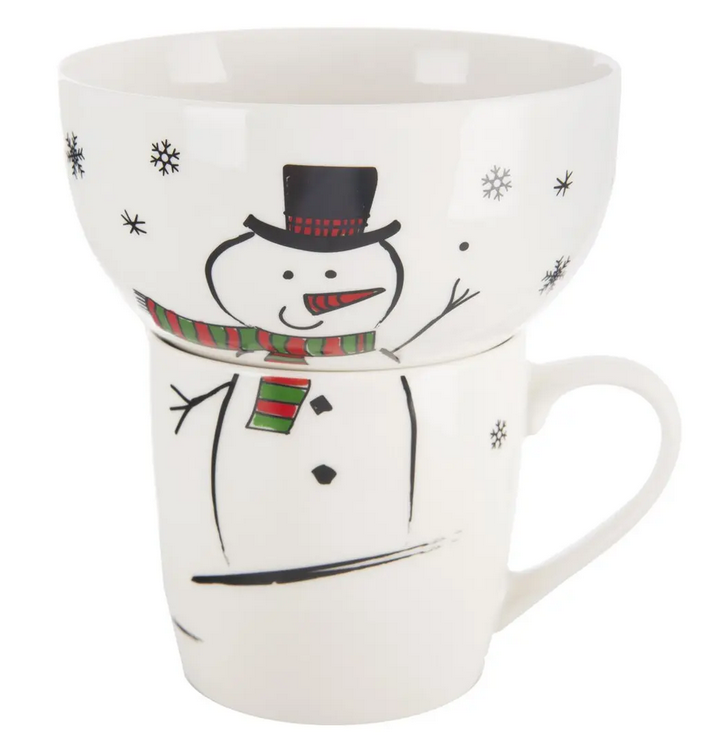 ORION HRNČEK+MISKA PORCELÁNOVÁ SNEHULIAK 0,35L SET