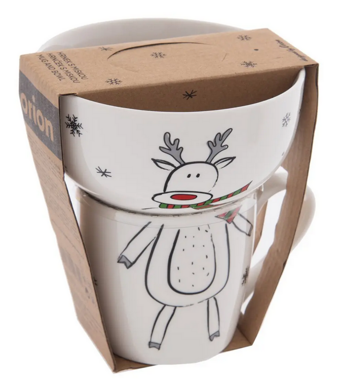 ORION HRNČEK+MISKA PORCELÁN SOB 0,35L SET