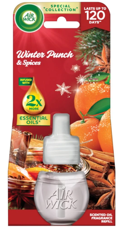 AIR WICK NÁHRADNÁ NÁPLŇ DO ELEKTIRCKÉHO OSVIEŽOVAČA ZIMNÝ PUNČ 19ML