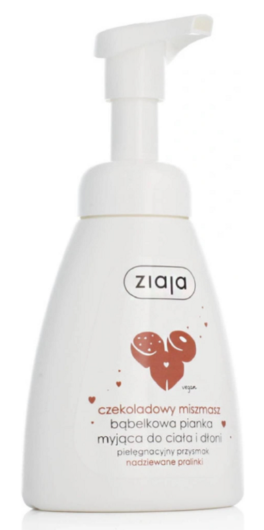 ZIAJA ČOKOLÁDA UMÝVACIA PENA TVÁR A TELO 250ML
