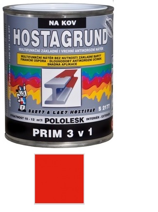 HOSTAGRUND PRIM 3v1 ČERVENÁ 0810 0,6L