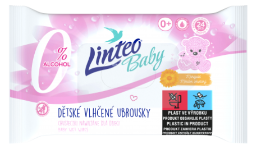 LINTEO BABY VLHCENÉ UTIERKY S NECHTÍKOM LEKÁRSKYM 24KS