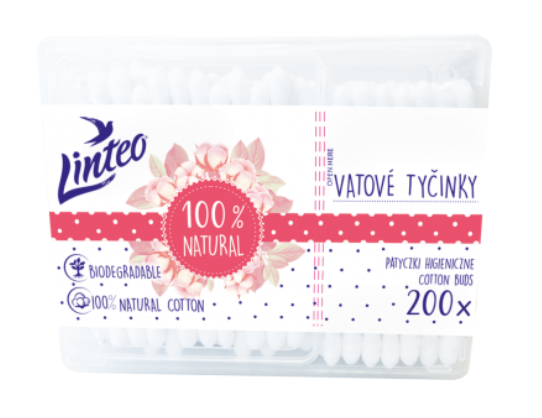 LINTEO VATOVÉ TYČINKY BOX 200KS