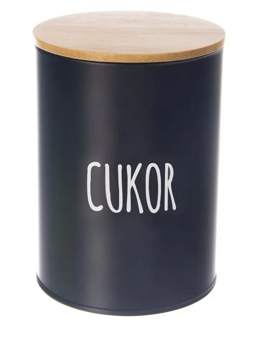 DÓZA PLECH/BAMBUS PR.11CM CUKOR