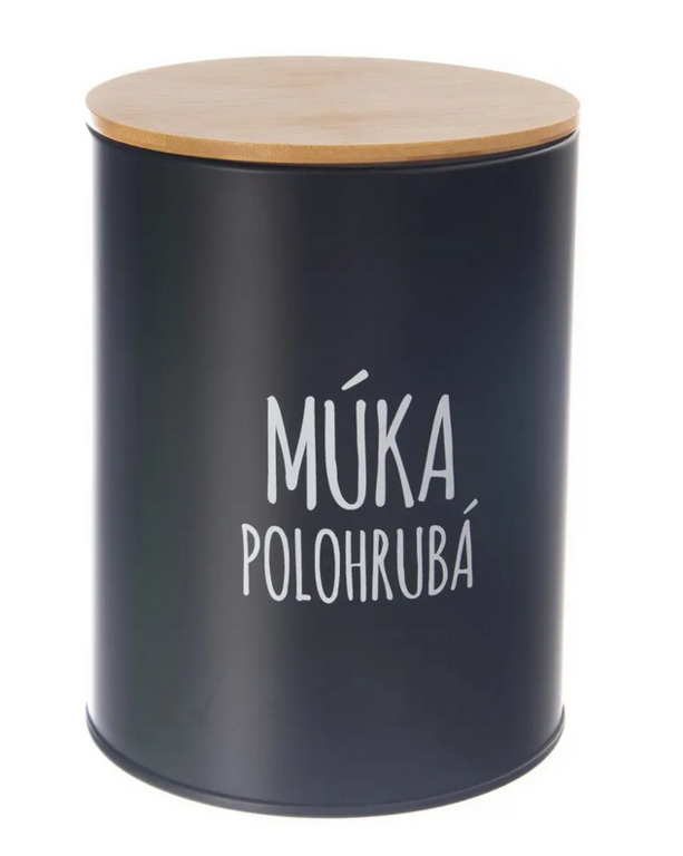 DÓZA PLECH/BAMBUS PR.13CM MÚKA POLOHRUBÁ