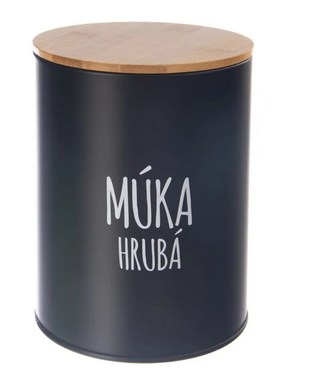 DÓZA PLECH/BAMBUS PR.13CM MÚKA HRUBÁ