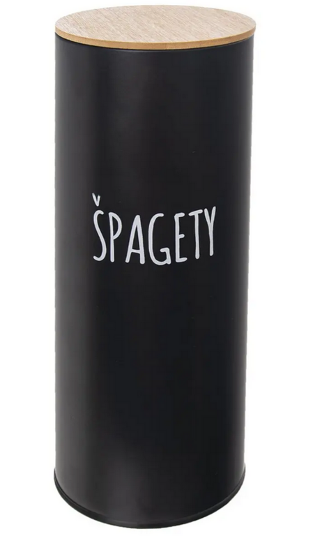 DÓZA PLECH/BAMBUS PR.11CM ŚPAGETY