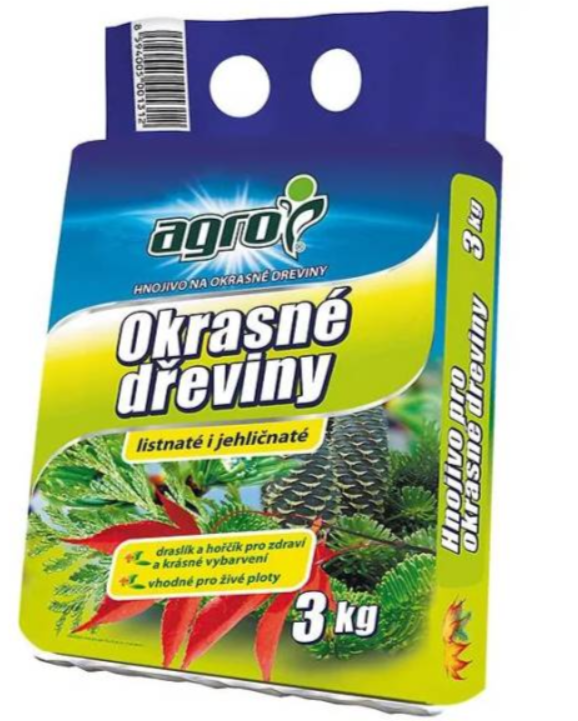 AGRO HNOJIVO NA OKRASNÉ DREVINY 3KG