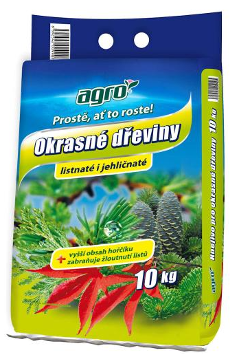 AGRO  HNOJIVO NA OKRASNÉ DREVINY 10KG