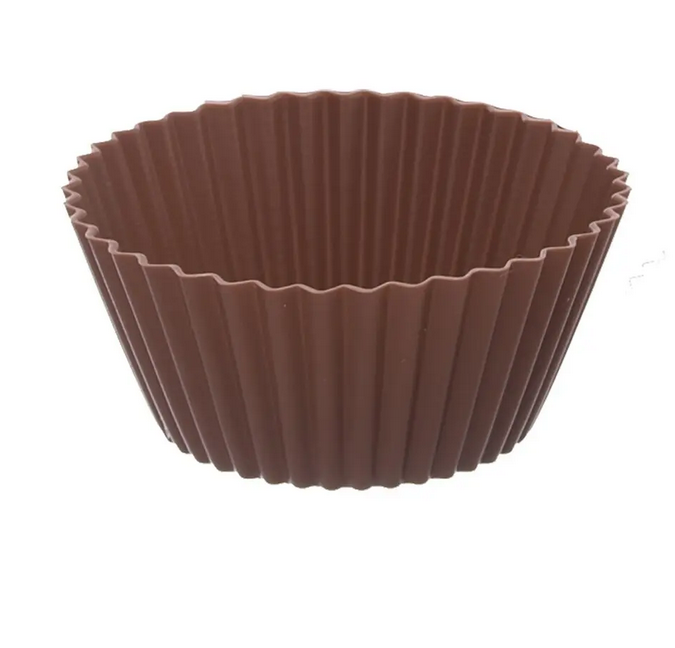 FORMIČKA SILIKÓN KOŠÍČEK MUFFINY 6KS HNEDÁ