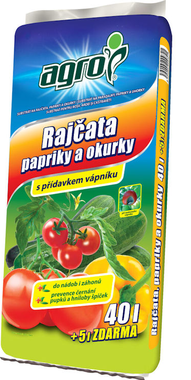 AGRO CS SUBSTRÁT NA PARADAJKY, PAPRIKY A UHORKY 45L