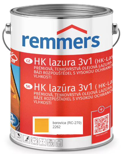 REMMERS HK LAZURA 3V1 BOROVICA 2,5L