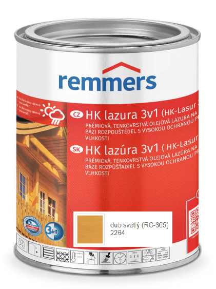 REMMERS HK LAZÚRA 3V1 DUB SVETLÝ 0,75L