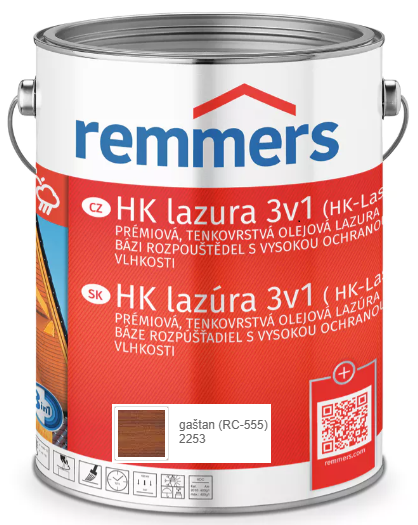 REMMERS HK LAZURA 3V1 GAŠTAN 2,5L