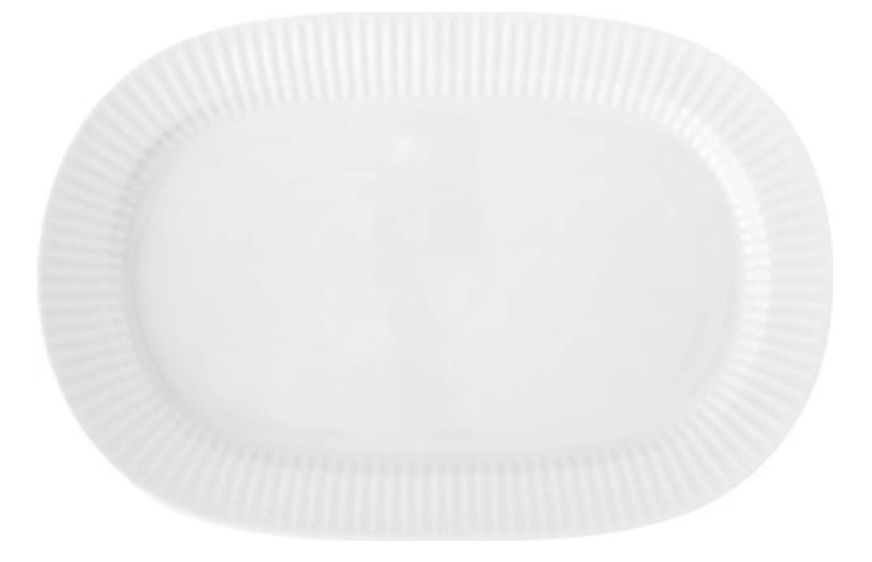PODNOS PORCELÁN OVÁL VLNKA 27 X 18 CM