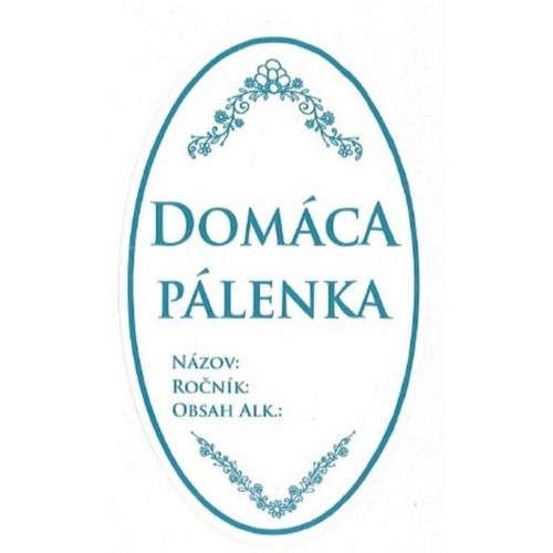 Samolepky na fľašu Domáca pálenka, 16 ks
