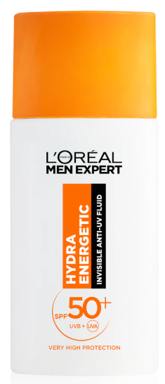 LOREAL KRÉM MEN HYDRA ENERGETIC DENNÝ PLEŤOVÝ FLUID 50ML SPF 50+