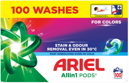 ARIEL TABLETY NA PRANIE COLOR 100 PD