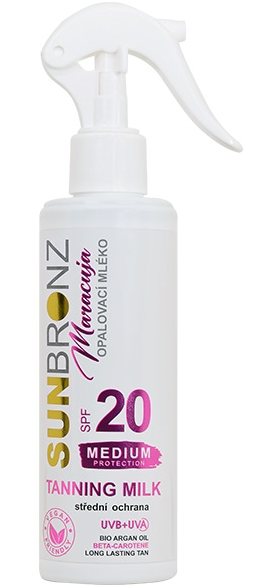 SUN BRONZ OPAĽOVACIE MLIEKO MARACUJA SPF20 200ML
