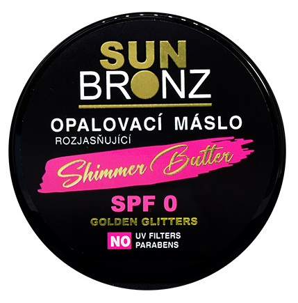 SUN BRONZ TELOVÉ MASLO BEZ FILTRA ROZJASASŇUJÚCE S GLITRAMI 100ML
