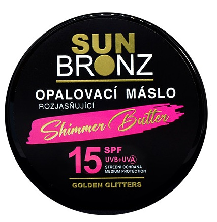 SUN BRONZ OPAĽOVACIE MASLO ROZJASŇUJÚCE S GLITRAMI SPF15 100ML
