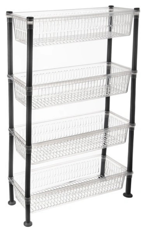 REGÁL UH 4 POSCHODIA SLIM TRANSPARENT