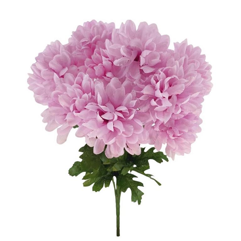 Umelá kytica chryzantéma, lilac, 42 cm