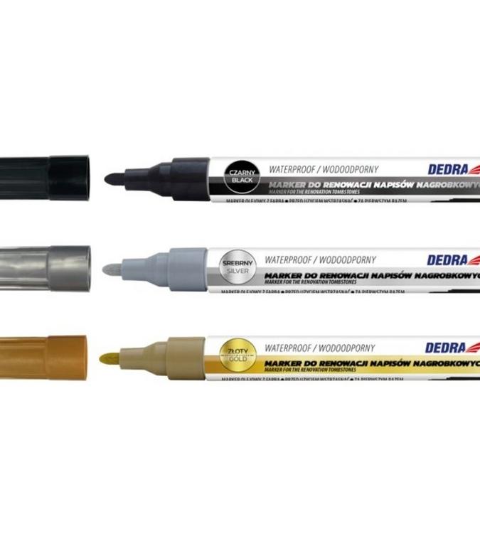 Dedra Fixka na renováciu náhrobných nápisov zlatá, 2,5 mm, 1 ks