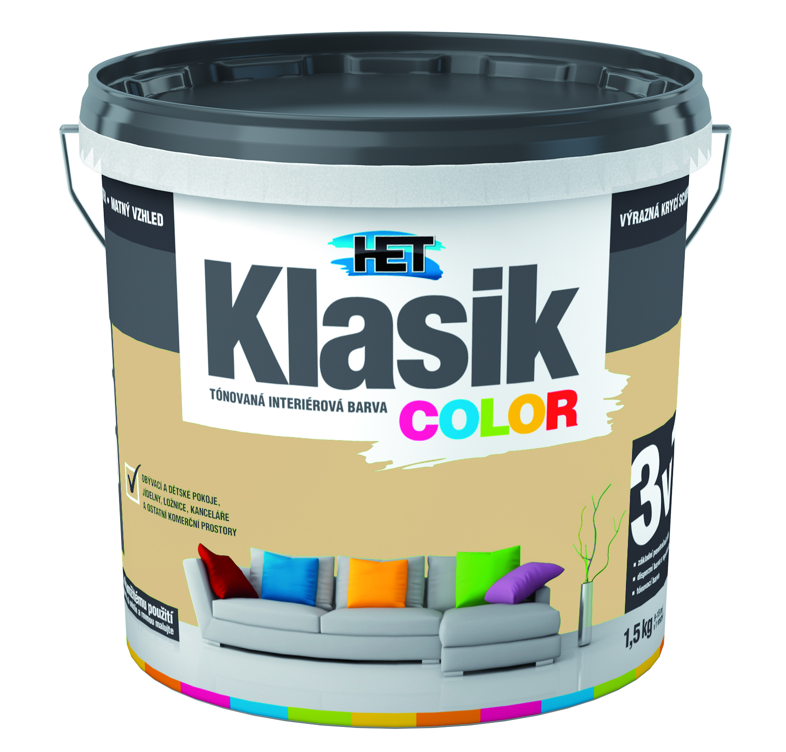 KLASIK COLOR HNEDÝ 0277 1,5 KG