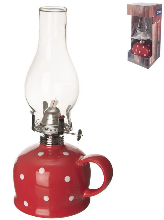 ORION LAMPA PETROLEJOVÁ SKLO/KOV BODKA