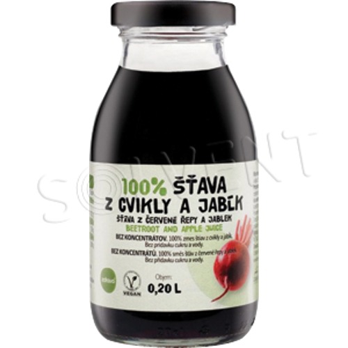 Zdravo 100% šťava cviklovo-jablková, 200 ml