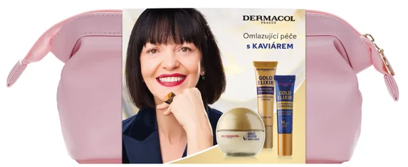 KAZETA DERMACOL GOLD ELIXIR NOČNÝ KRÉM 50ML + SÉRUM 12ML + OČNÝ KRÉM 15ML