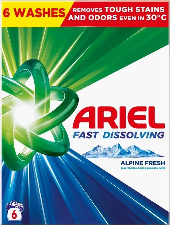 Ariel prací prášok Mountain Spring, 330 g, 6 praní