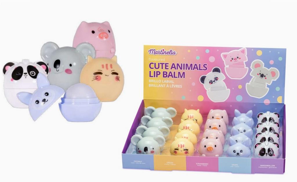 Martinelia Cute Animals detský balzam na pery, zvieratko mix, 1 ks