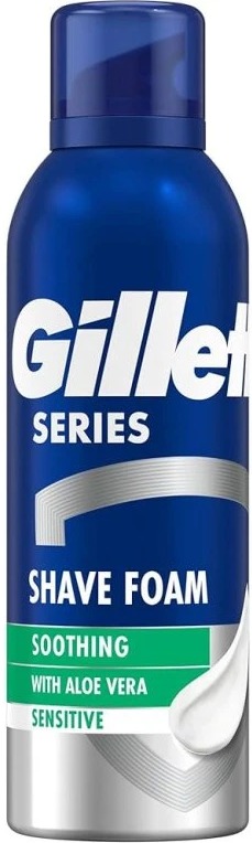 Gillette Series Sensitive pena na holenie s aloe vera, 400 ml