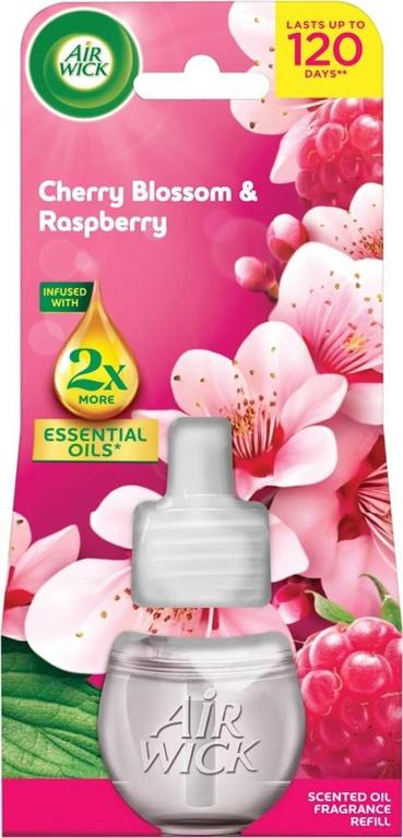 Air Wick elektrická náplň Čerešňový kvet a malina, 19 ml