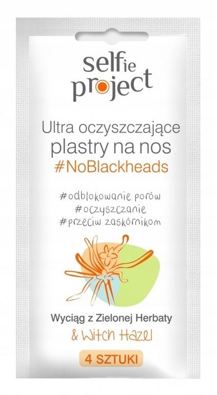 Selfie Project Ultra čistiace náplasti na nos proti čiernym bodkám, 4 ks
