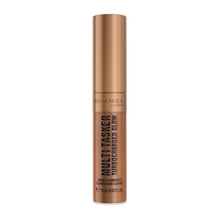 Rimmel Multi Tasker Turbocharged Glow tekutý rozjasňovač 009 Bougie Girl, 10 ml