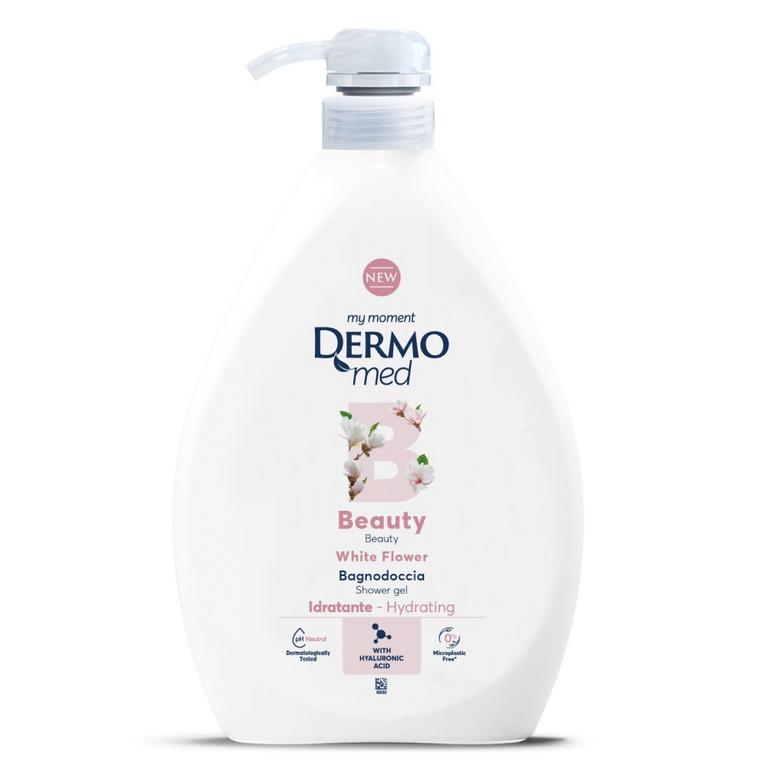 Dermomed Beauty Sprchový gél White Flower s pumpou, 1 l