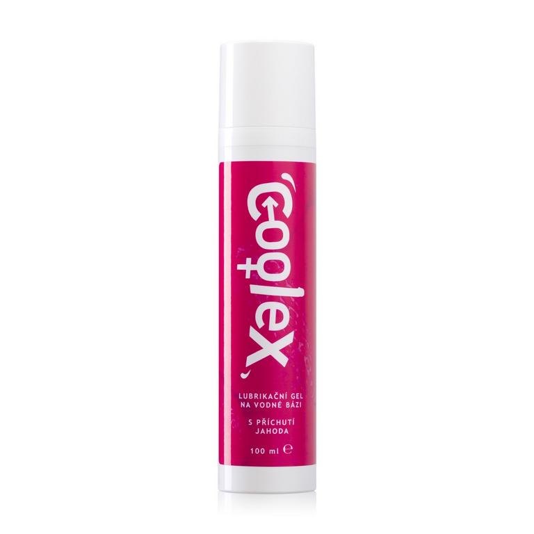 Coolex Lubrikačný gél na vodnej báze jahoda, 100 ml