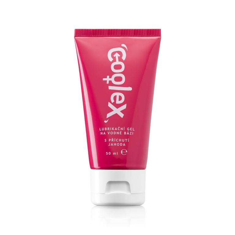 Coolex Lubrikačný gél na vodnej báze Jahoda, 50 ml