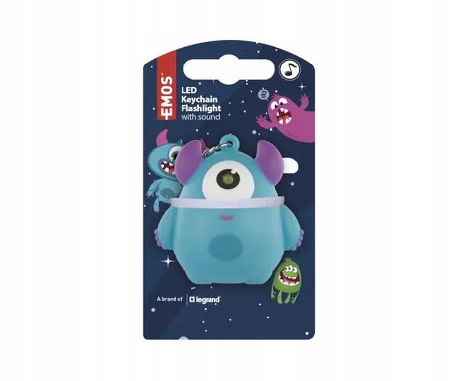 Emos LED kľúčenka Príšerka so zvukom, 1 ks (P4721)