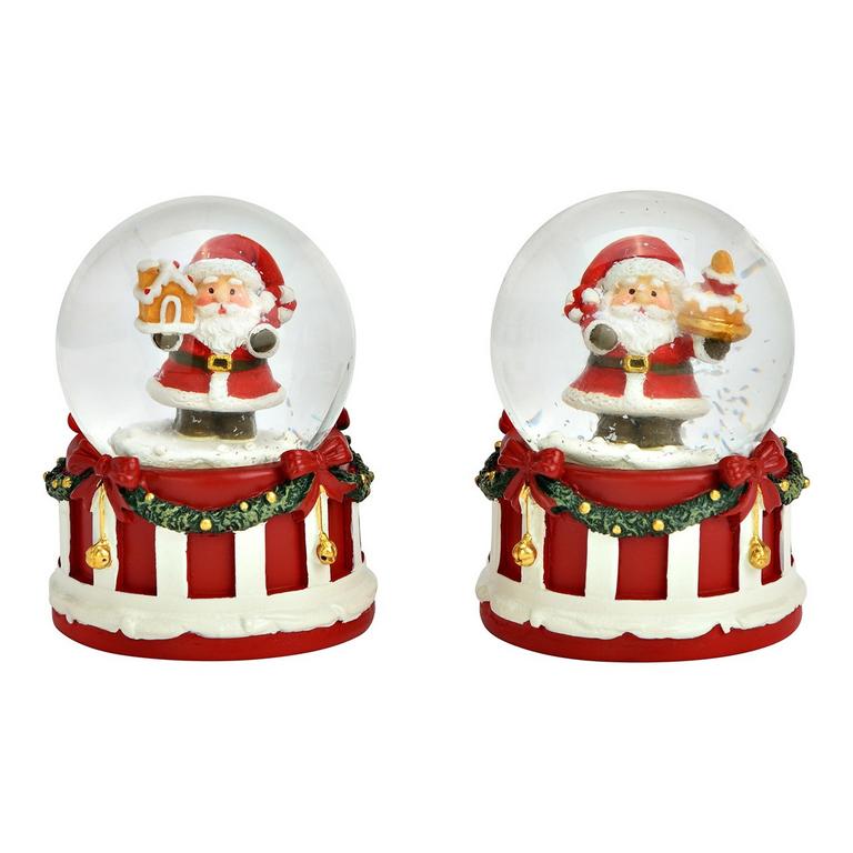 Wurm Snehová guľa Santa Claus s vianočným motívom, sklo, 5,6 × 5 cm